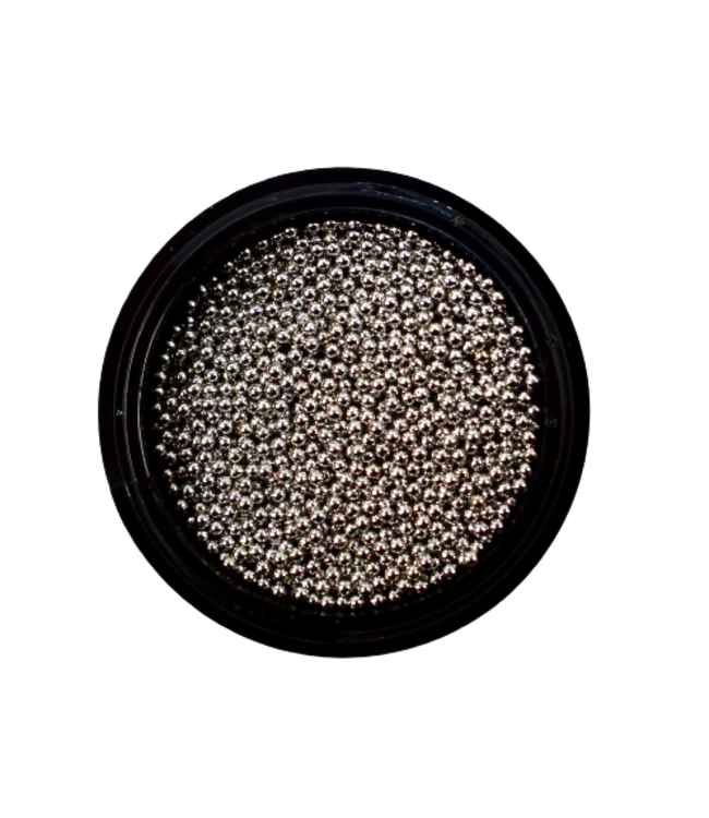 Caviar Beads Chrome 1 mm.