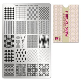 Moyra Stempelplaat 99 Fabric Texture 2