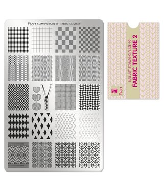 Moyra Stempelplaat 99 Fabric Texture 2