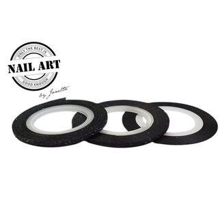 Urban Nails Striping Tape Black Glitter