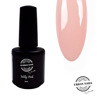 Urban Nails Rubber Base Gel Milky Pink 15 ml.