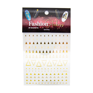 Magnetic Fashion Sticker Triangle Gold