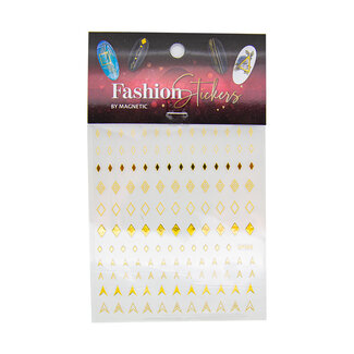 Magnetic Fashion Sticker Diamond Gold