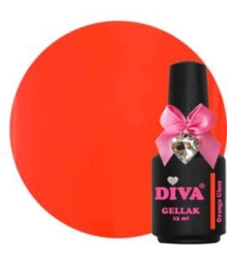 Diva 182 Gellak Orange Gloss 15 ml.