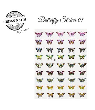 Urban Nails Butterfly Sticker 01