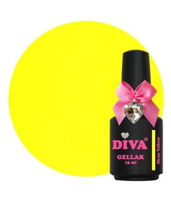 Diva 107 Gellak Neon Yellow 15 ml.