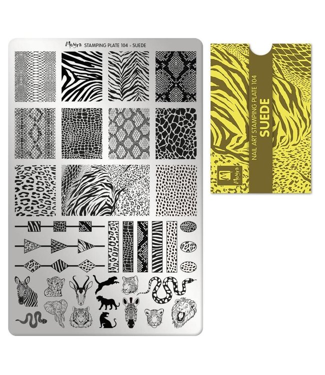 Stempelplaat 104 Suede met gratis Try on Sheet