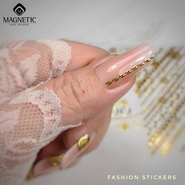 Fashion Sticker Graphic Gold