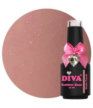 Diva Rubber Base Nude Peach 15 ml.