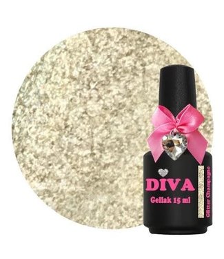 Diva 49 Gellak Glitter Champagne 15 ml.