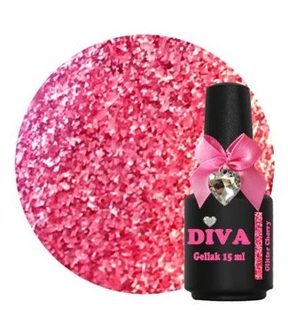 Diva 50 Gellak Glitter Cherry 15 ml.