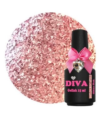 Diva 51 Gellak Glitter Pink 15 ml.