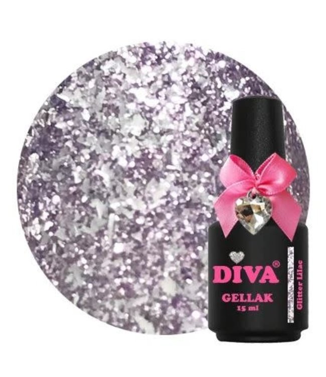 55 Gellak Glitter Lilac 15 ml.