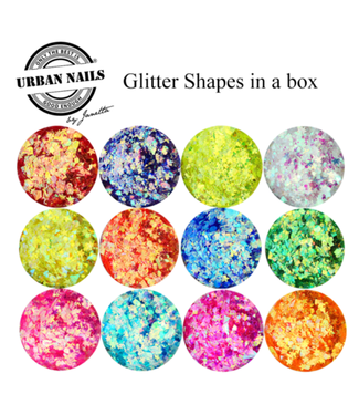 Urban Nails BF Glitter Shapes In A Box