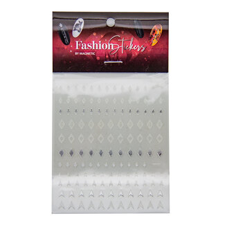 Magnetic Fashion Sticker Diamond Silver