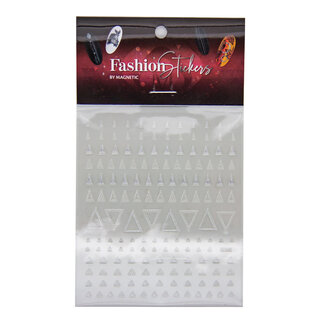 Magnetic Fashion Sticker Triangle Silver
