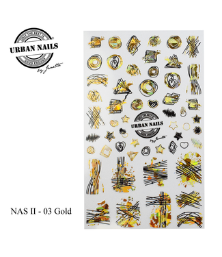 Urban Nails Nail Art Sticker II - 03 Gold