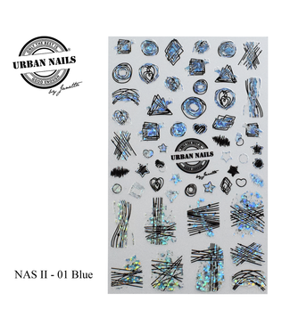 Urban Nails Nail Art Sticker II - 01 Blue