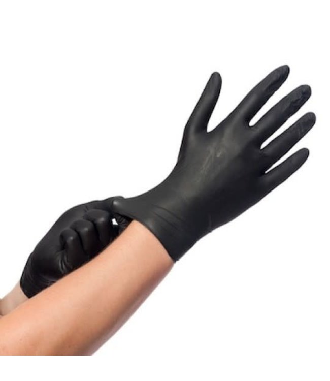 tafereel emmer voordeel Handschoenen Nitril Zwart Eurogloves 100 stuks Medium - Magic Nails