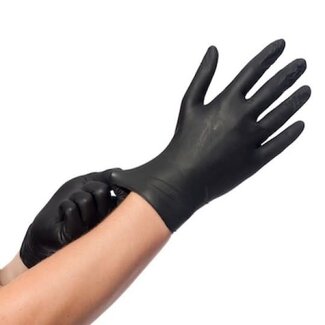 Handschoenen Zwart S Solid Nitrile 100 st.