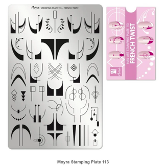 Moyra Stempelplaat 113 French Twist