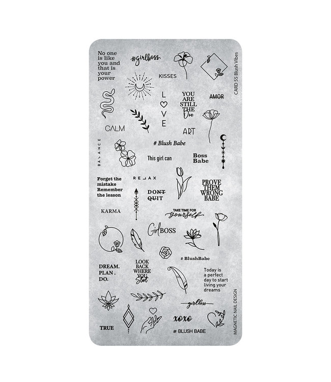 Stempelplaat 55 Blush Vibes