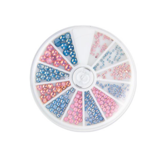 Magnetic Strass Wheel Frosted Pink & Blue