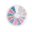 Strass Wheel Frosted Pink & Blue