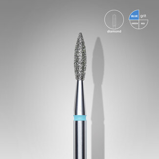 Staleks Pro Diamond Bit Pointed Flame medium 2,1 x 8 mm
