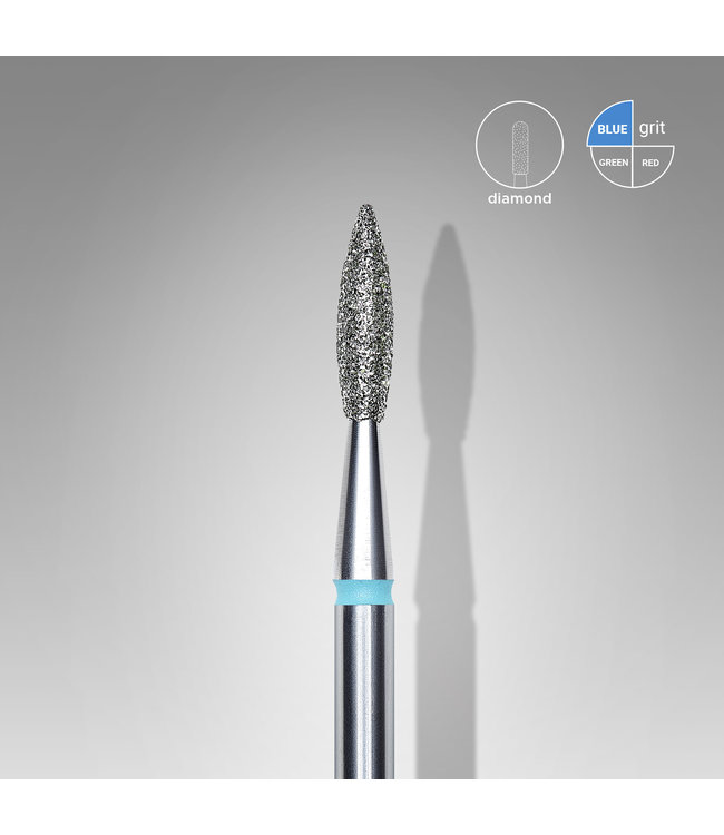 Diamond Bit Pointed Flame medium 2,1 x 8 mm