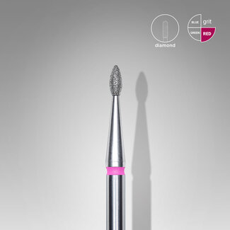 Staleks Pro Diamond Bit Drop fijn 1,6 x 4 mm