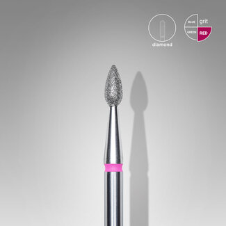 Staleks Pro Diamond Bit Drop fijn 2,3 x 5 mm