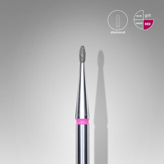 Staleks Pro Diamond Bit Rounded Bud fijn 1,2 x 3 mm