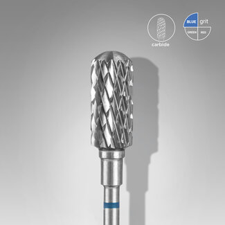 Staleks Pro Carbide Bit Safe Rounded Cylinder medium 6 x 14 mm