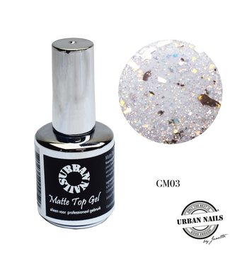 Urban Nails Glitter Topgel Mat 03