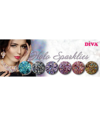 Diva Diamond Line Holo Sparklies 6 st.