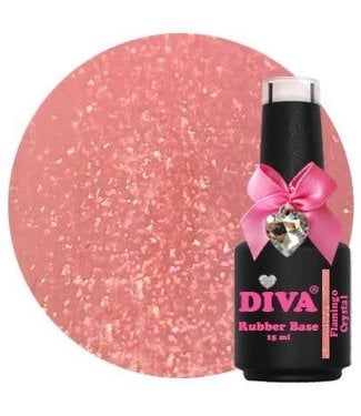 Diva Rubber Base Crystal Flamingo 15 ml.