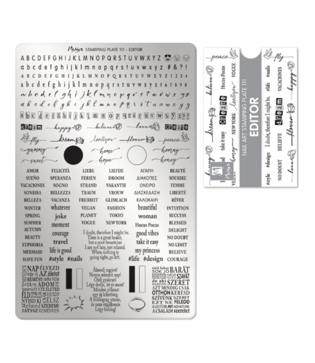 Stempelplaat 111 Editor