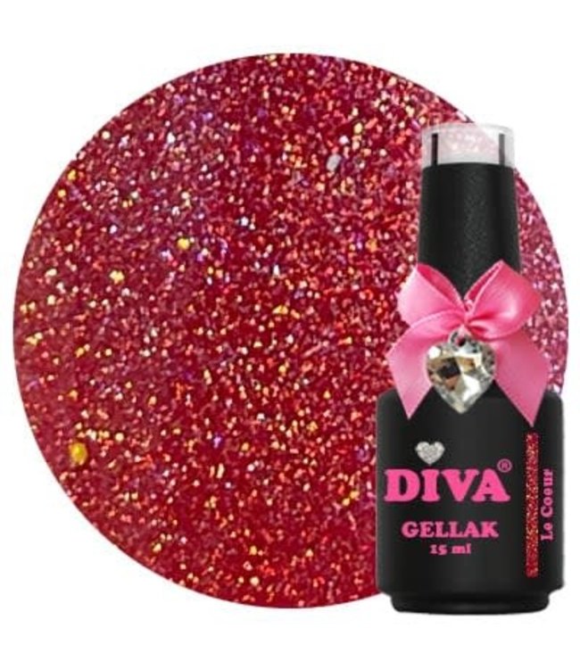 Diva 166 Gellak Holo Le Coeur 15 ml.