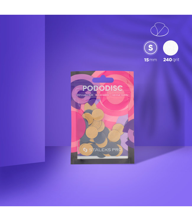 Refill Pads 15 mm. Podo Disc S 240 Grit 50 st.