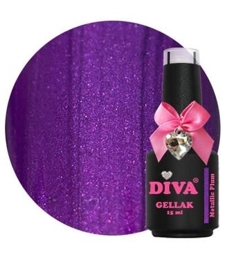 Diva 278 Gellak Metallic Plum 15 ml.