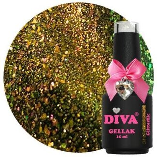Diva 286 Gellak 9D Cat Eye Glitterific 15 ml.
