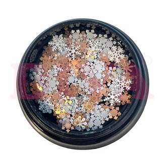 Diva Snowflakes Wit/Rosé