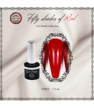 Urban Nails Fifty Shades of Red 34 7,5 ml.