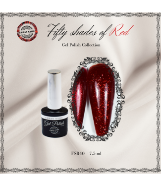 Urban Nails Fifty Shades of Red 40 7,5 ml.