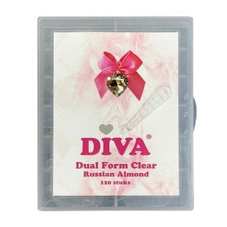 Diva Dual Form Clear Russian Almond 120 st.