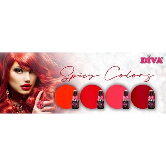 Diva Set Gellak Spicy Colors 4 st. 10 ml.
