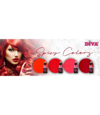 Diva Set Gellak Spicy Colors 4 st. 10 ml.