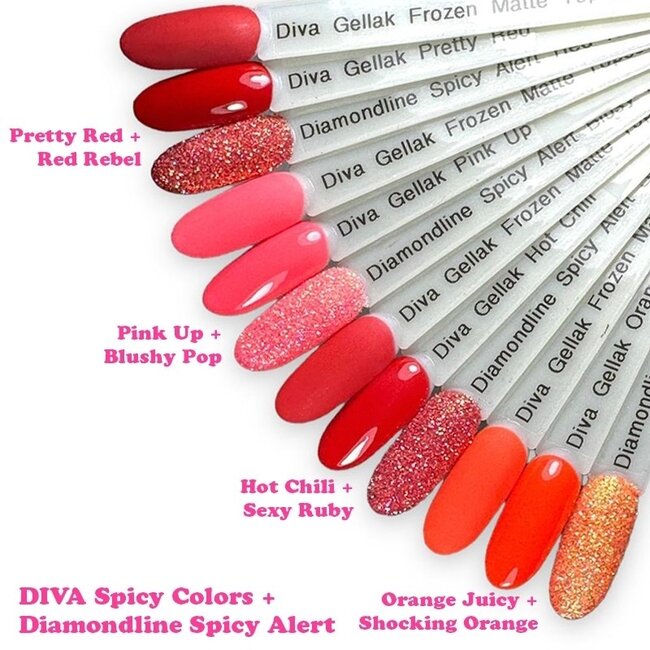 Set Gellak Spicy Colors 4 st. 10 ml.
