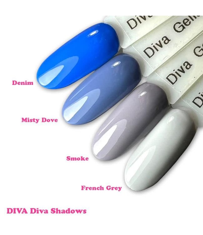 Set Gellak Diva Shadows 4 st. 10 ml.